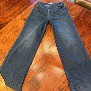 Women's Wit and Wisdom Sam High Waist Wide Leg Jeans Size 8